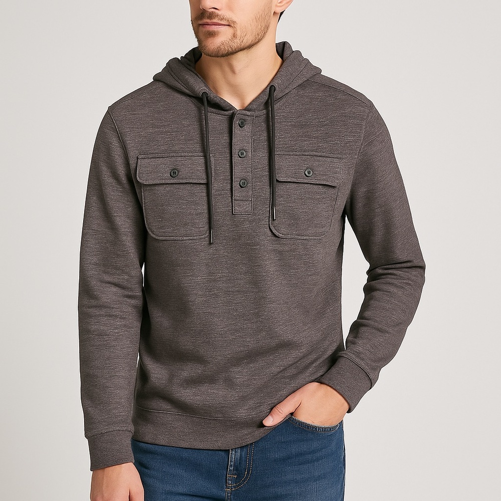 VTG 1946 Men’s Heather Gray Pullover Hoodie (Size L)